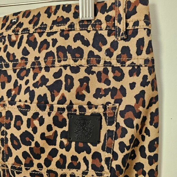 EUC LIKE NEW ZARA ANIMAL PRINT MID RISE SOFT PANTS SIZE 34 WOMENS - Picture 11 of 16